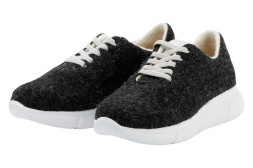 Grand Step Shoes Sneaker Cozy Wool (Wolle, antibakteriell) anthrazit Damen